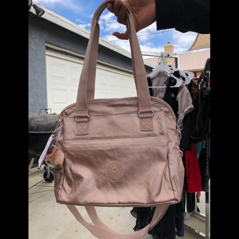 NEW- Kipling Handbag Light Pink- With Tags